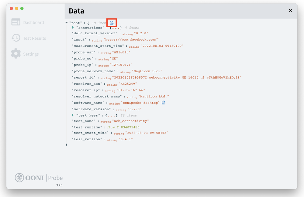 Copy raw data Copy raw data
